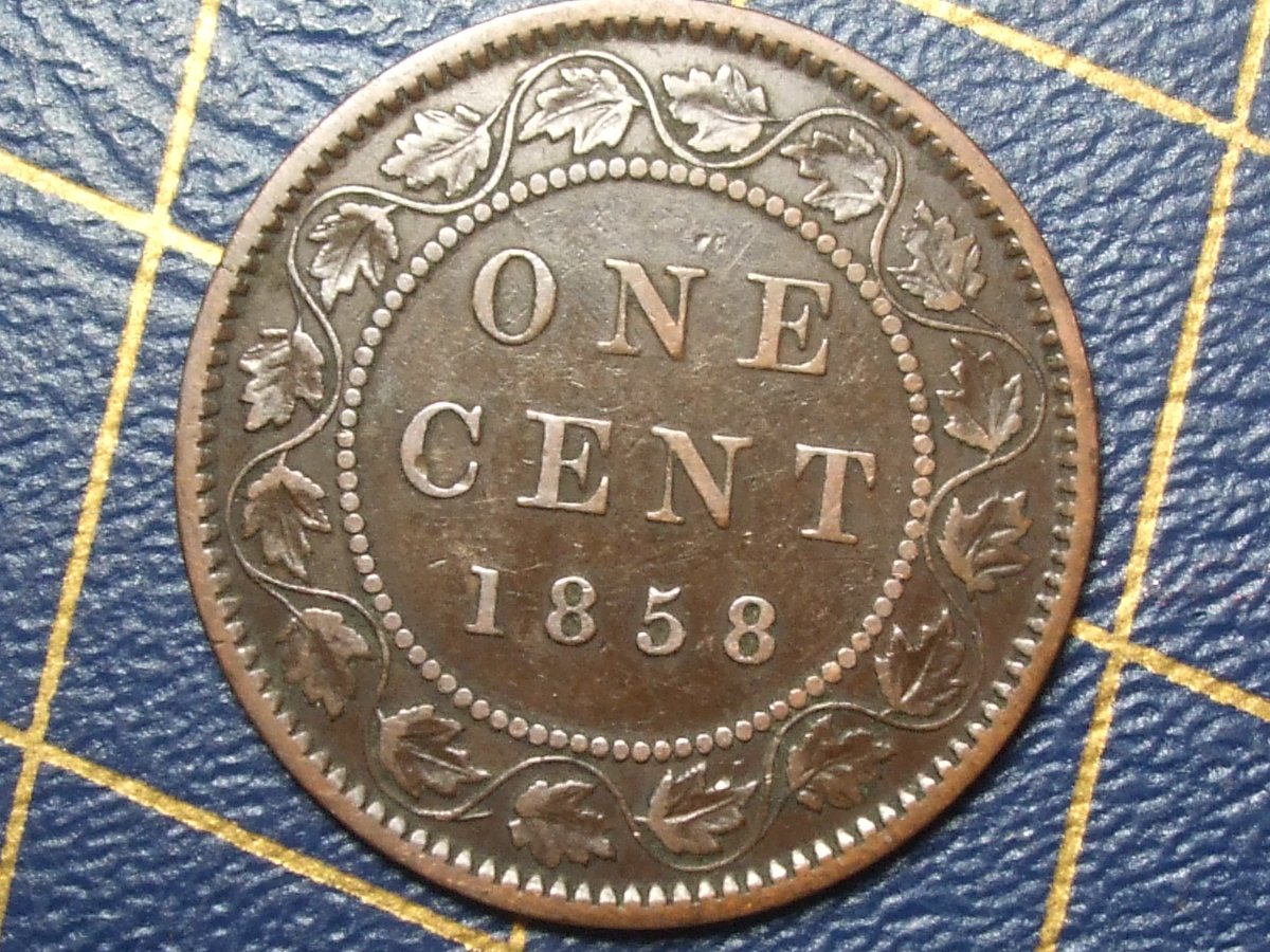 Canada-1c-1858---Full-Vine-15-Stems