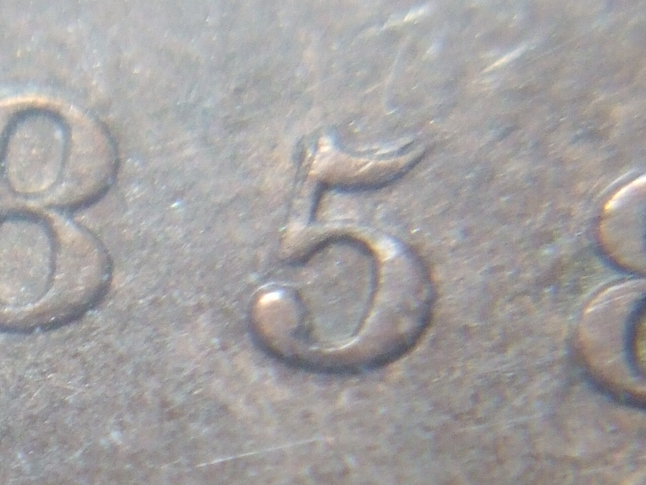 1858-Large-Cents-Repunched-5's