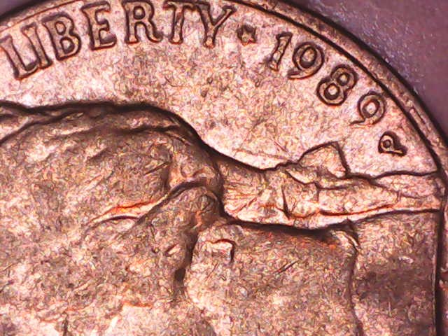 Obverse-Of-1989-P-Nickel--Letters-Joined