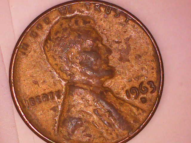1963-D-Lincoln-Cent-Surface