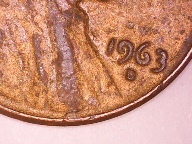 1963-D-Lincoln-Cent-Surface