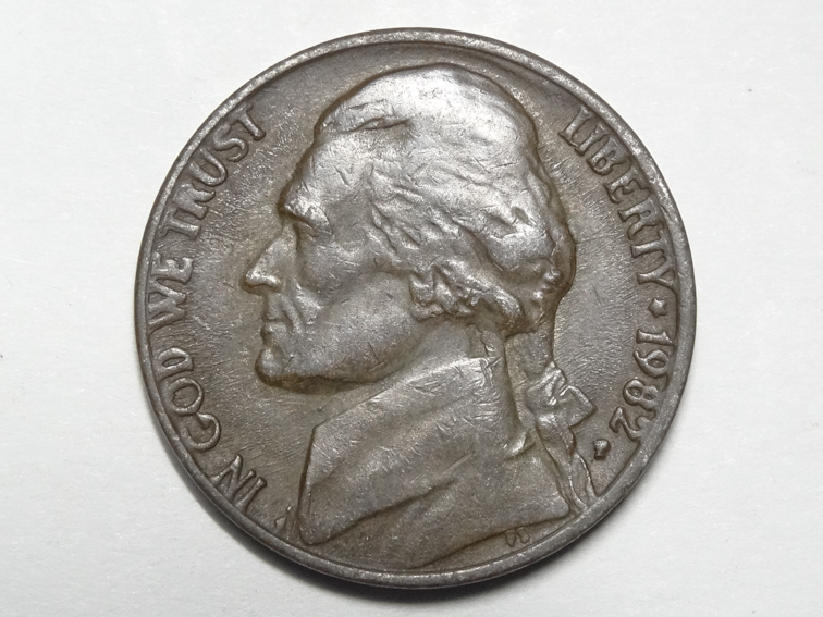 1982-P-Jefferson-Nickel--Black-Beauty?