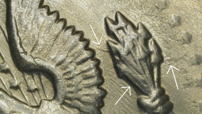 1983-P-Kennedy-Half-Dollar-Struck-Through-Grease-And-No-FG