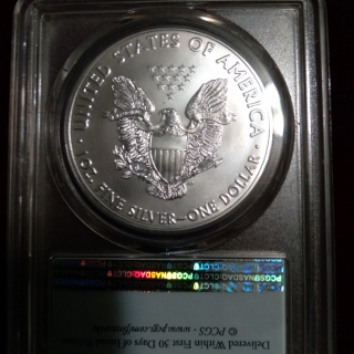 2018-Silver-Eagle,-Struck-Through-Or-Planchet-Error?