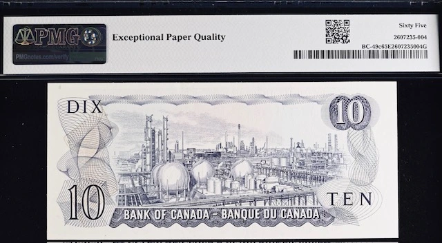 Bc-49c,-Bank-Of-Canada-$10-Just-Back-From-PMG.
