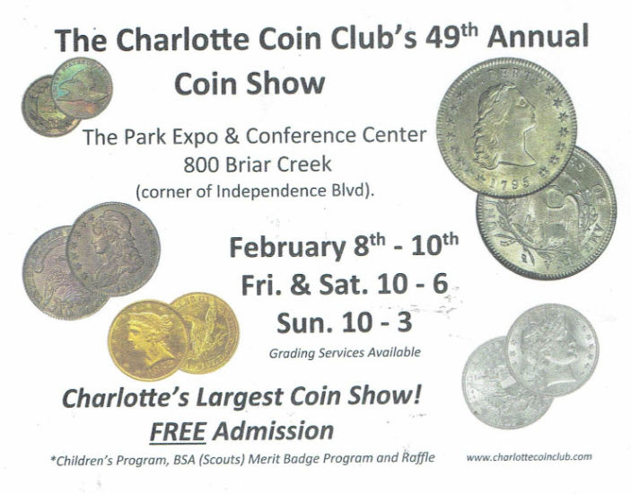 Charlotte,-NC-Coin-Clubs-49th-Annual-Coin-Show-Feb-8th---10th--2019