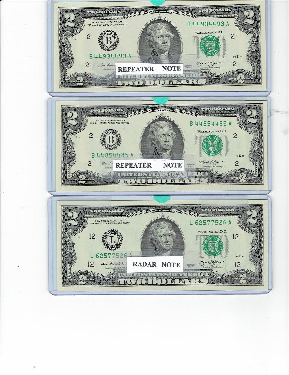 $2.00-Bills-From-Las-Vegas-Oct-2019-Repeaters--/-Radar