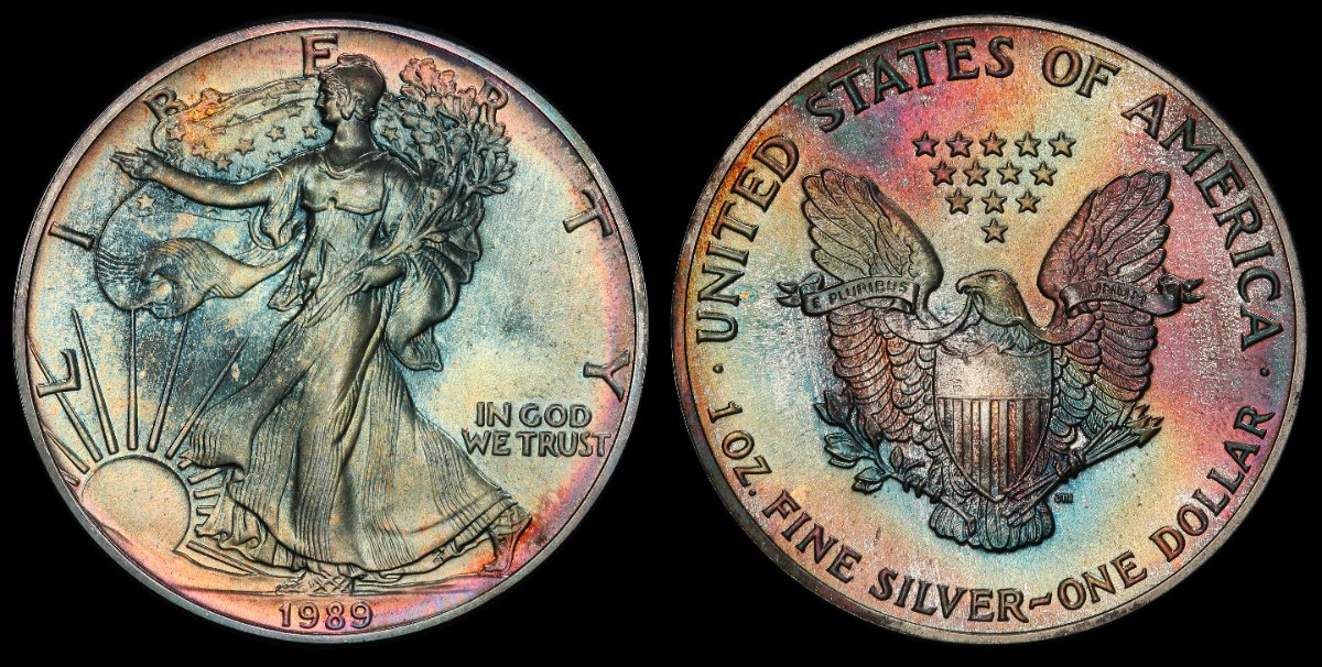 3-Beautifully-Toned-Silver-Eagles-For-Your-Friday.