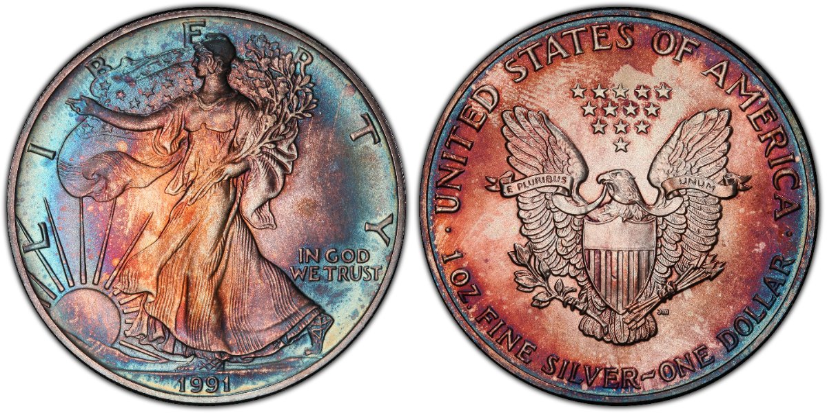 3-Beautifully-Toned-Silver-Eagles-For-Your-Friday.