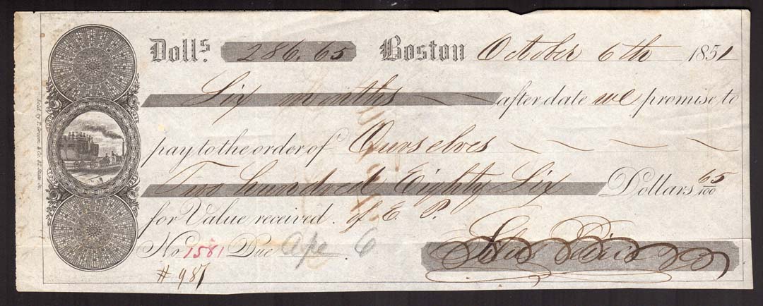 19th-Century-Promissory-Notes
