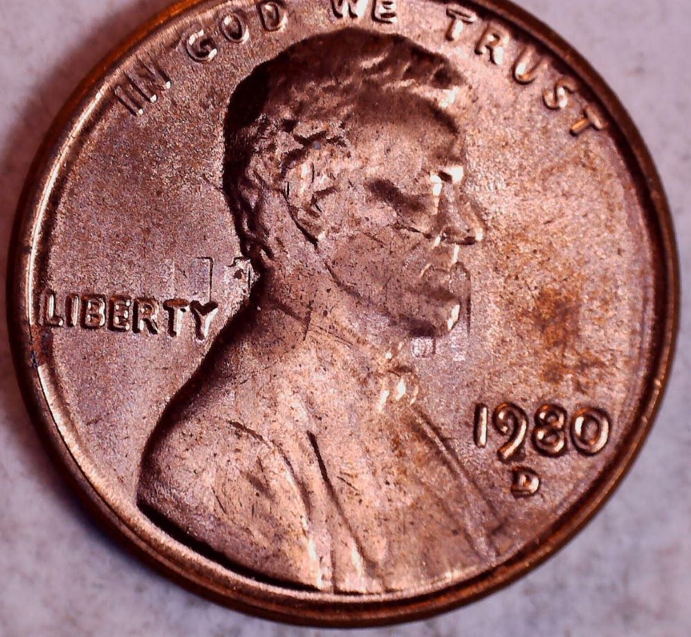 1980-D-Lincoln-Cent-Is-This-Called-A-Strike-Through?