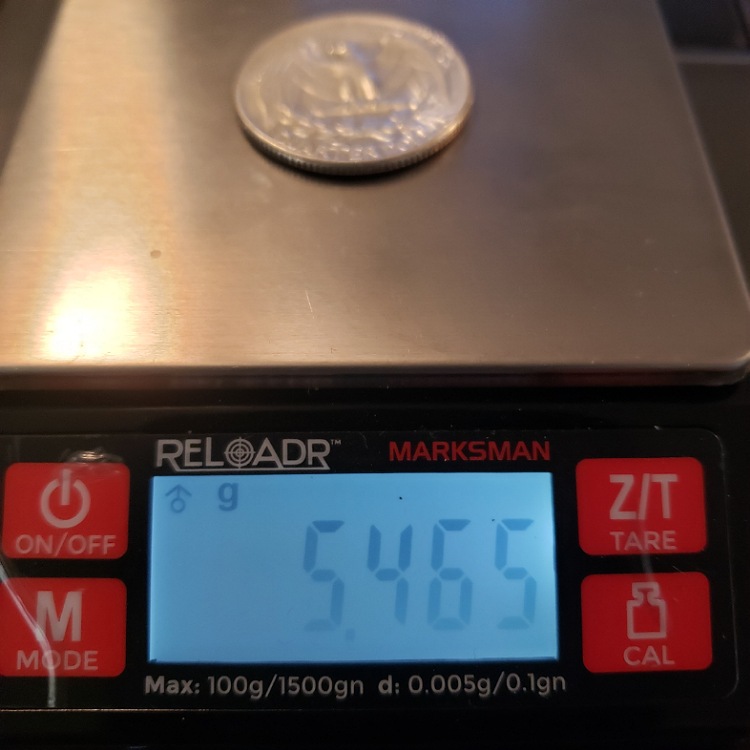 Silver-Quarter-Unknown-Date,-Struck-On-A-Tapered-Planchet,-5.45gms