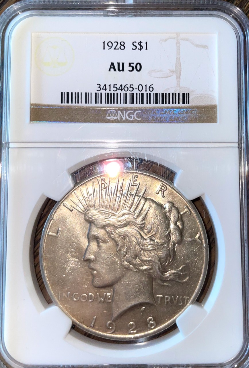 1928-Peace-Dollar-AU-50-Or-Higher?