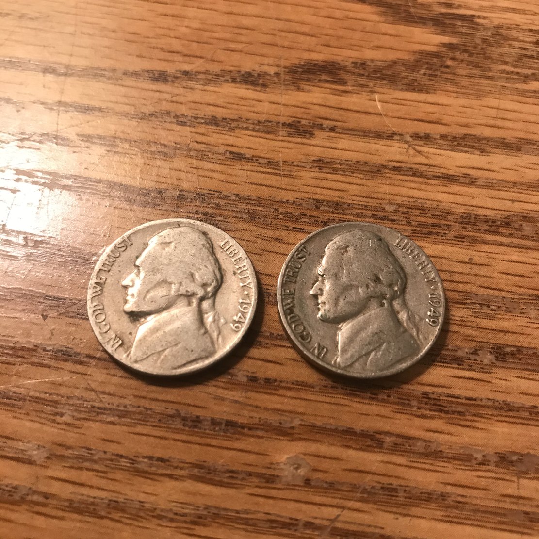 The-Odds-Of-Having-2-1949-Double-Stamped-S/D-Mint-Nickles?