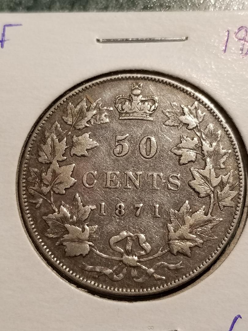 1871-Canada-50-Cents