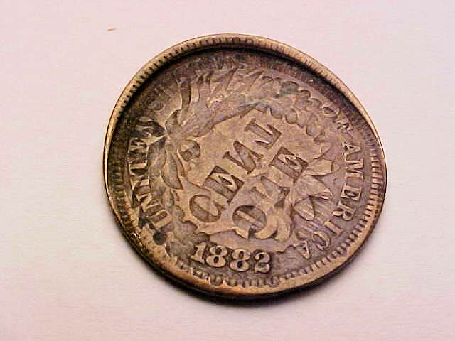 1882-Indian-Head-Penny--Been-Struck-A-Few-Times,-Can-Anyone-Help-Me?