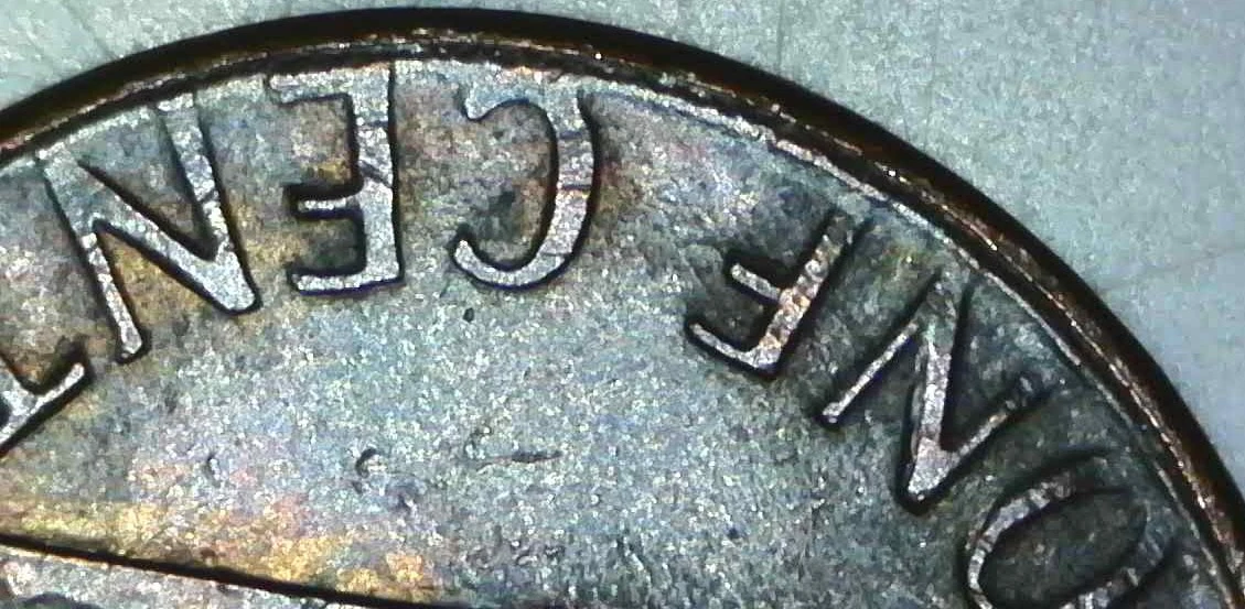 1985-D-Penny-L-Is-Flat-Also-Motto-And-Reverse