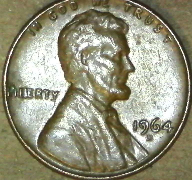 1964-D-Penny-Missing-B-In-Liberty
