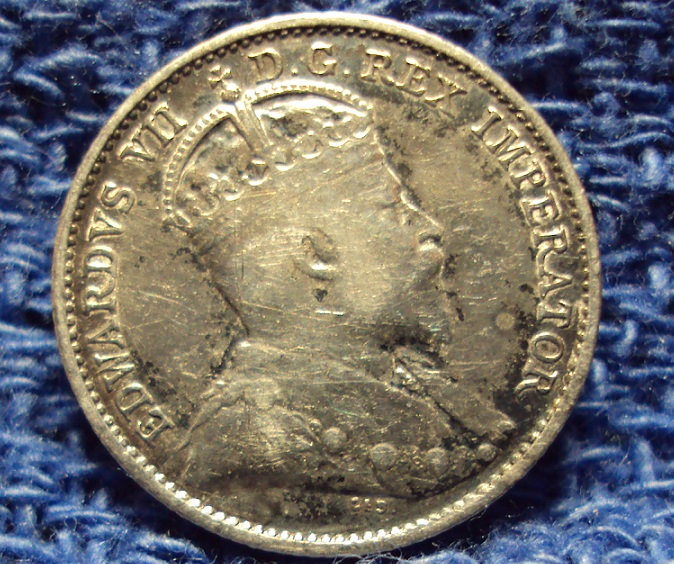 1907-Canadian-5-Cent,-Looking-For-A-Grade