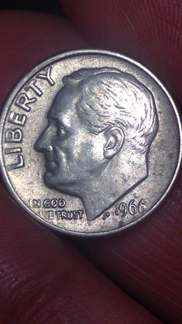1966-P-Dime-Error-Possible-Doubled-Die