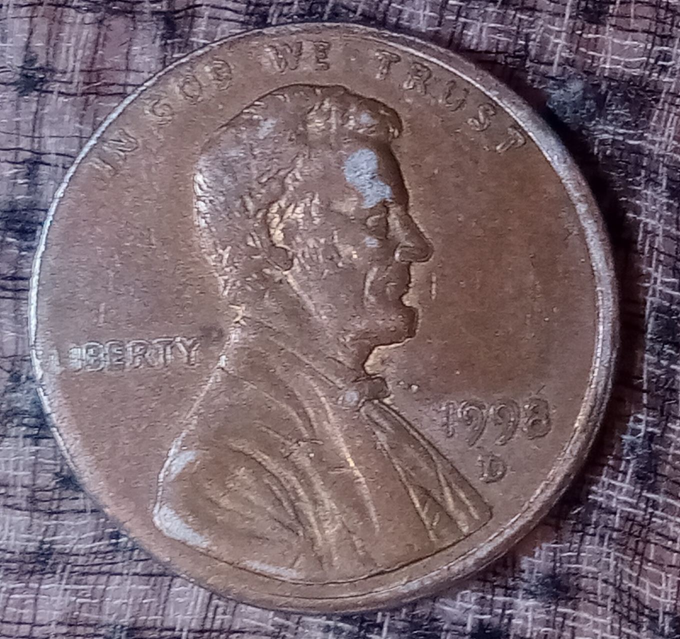 1998-D-Penny-Error-Or-Damage?
