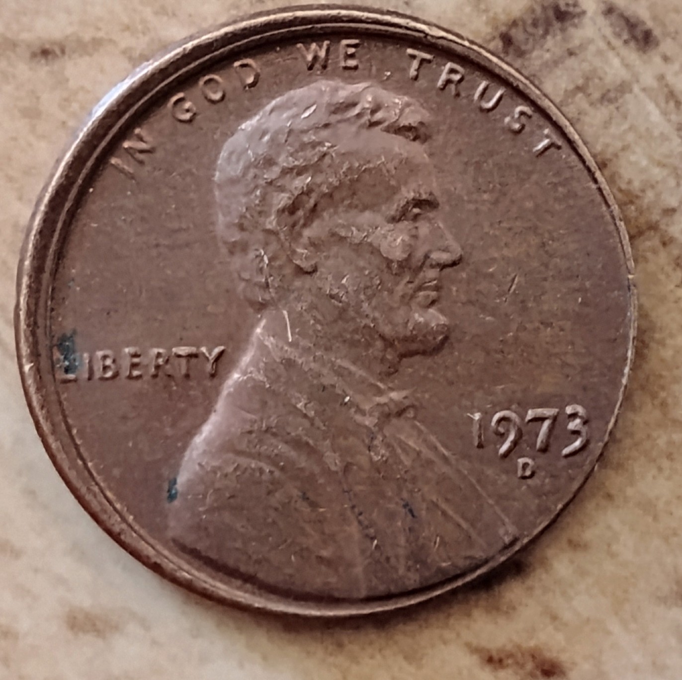 1973-D-Lincoln-Cent-Off-Center-And-Mint-Mark-Close-To-Date?