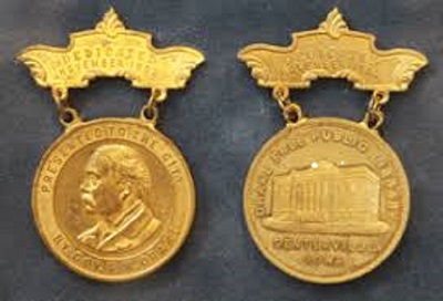Civil-War-General-F.m-Drake--Free-Public-Library-Medal