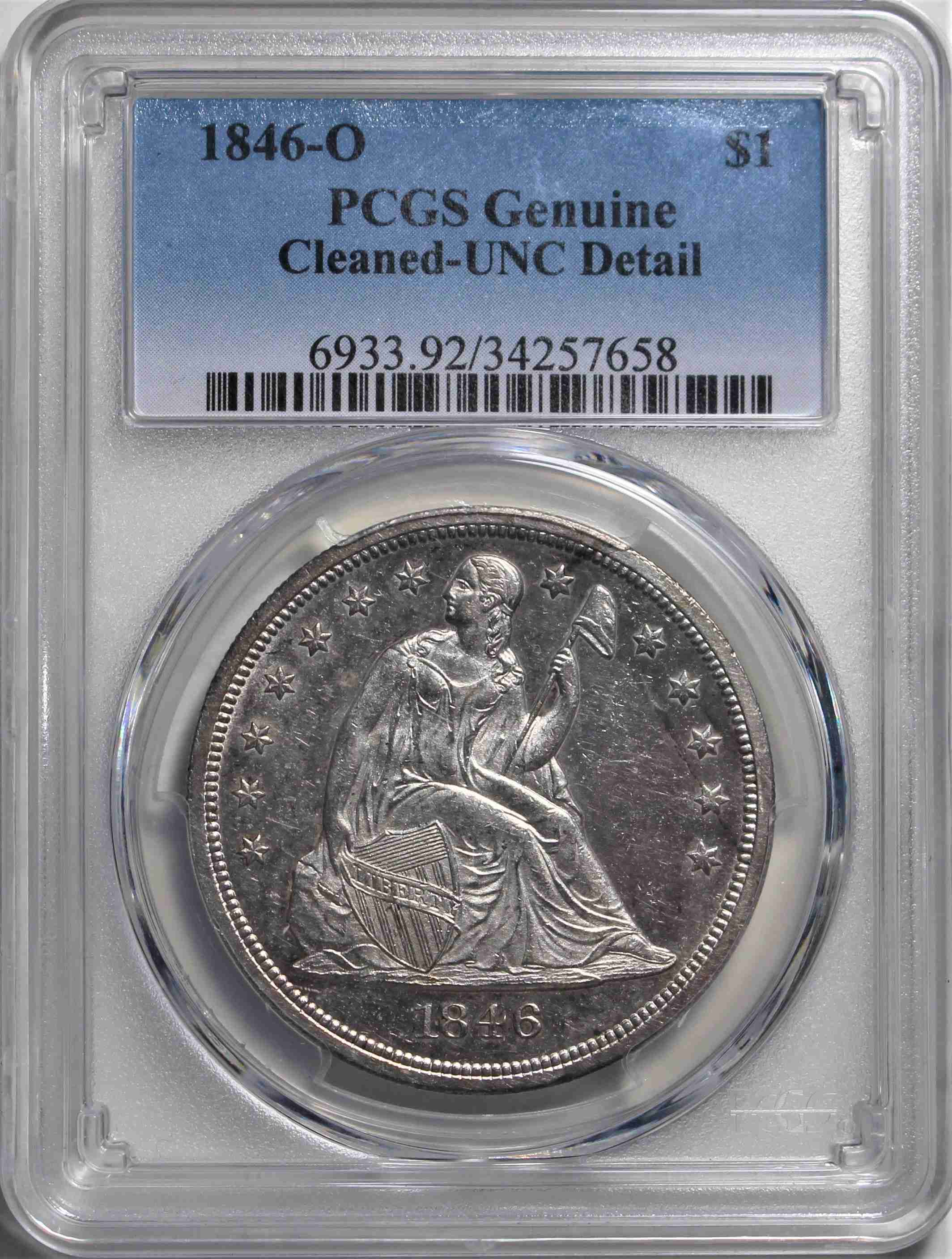 1846-O-Liberty-Seated-Dollar-For-Grading