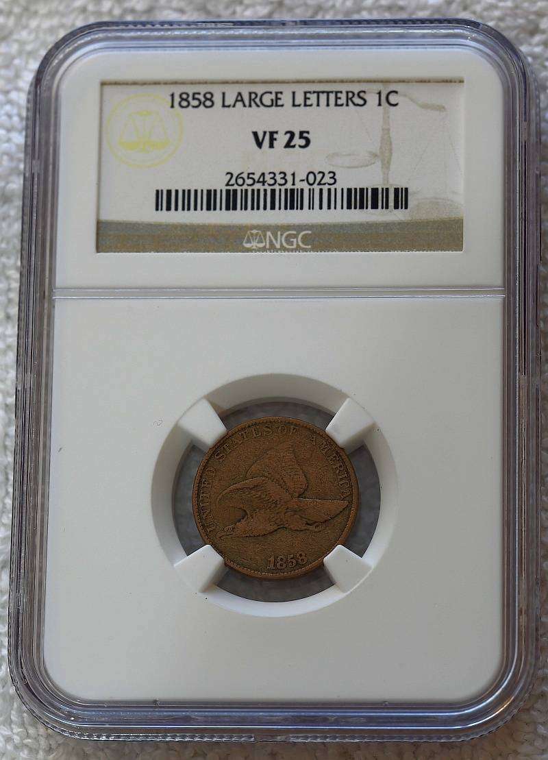 Compare-Your-Grade-To-A-TPG--1858-Flying-Eagle
