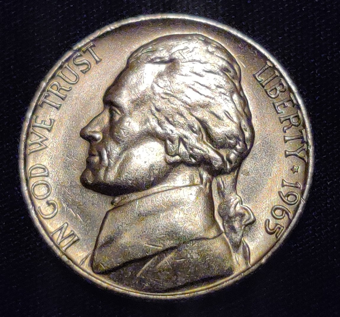 1965-Nickel-No-Mint-Mark---Sure-Is-Shiny!!
