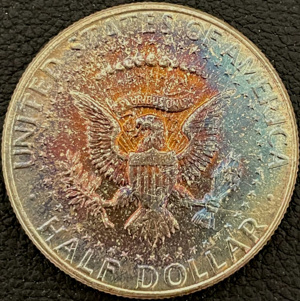 '64-Kennedy-Half-With-Interesting-Reverse-Toning
