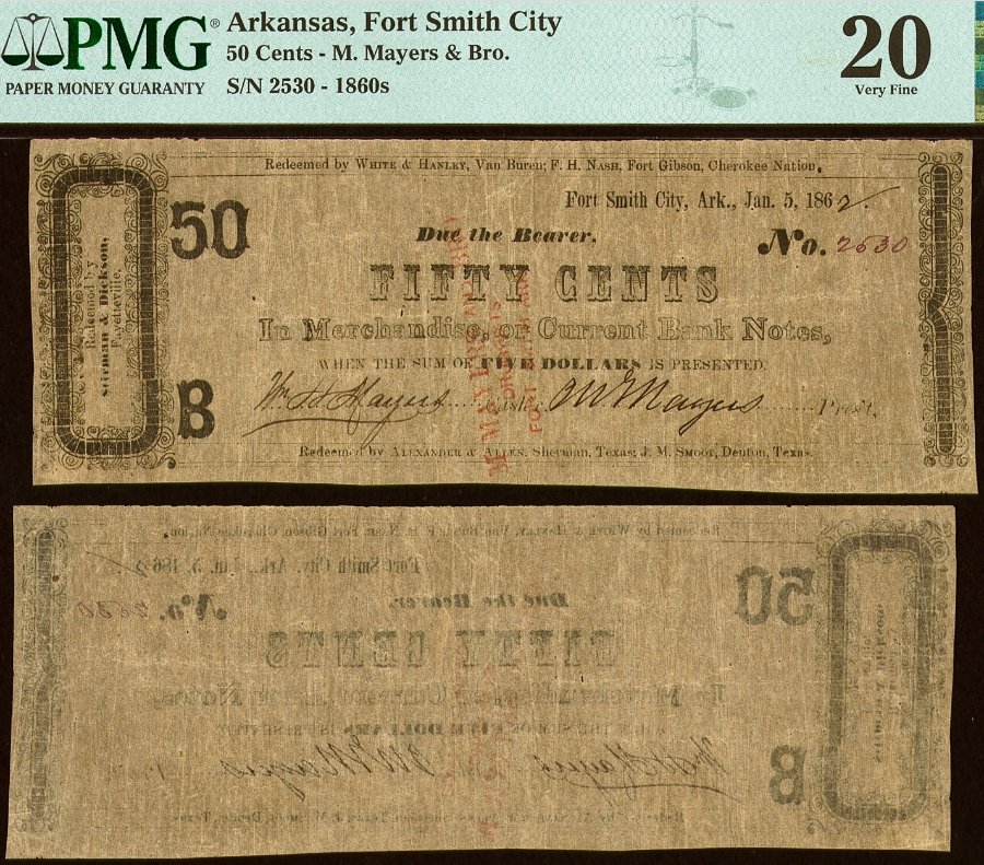 Hokiefan's-Collection-Of-Arkansas-Obsoletes,-Scrip-And-National-Bank-Notes