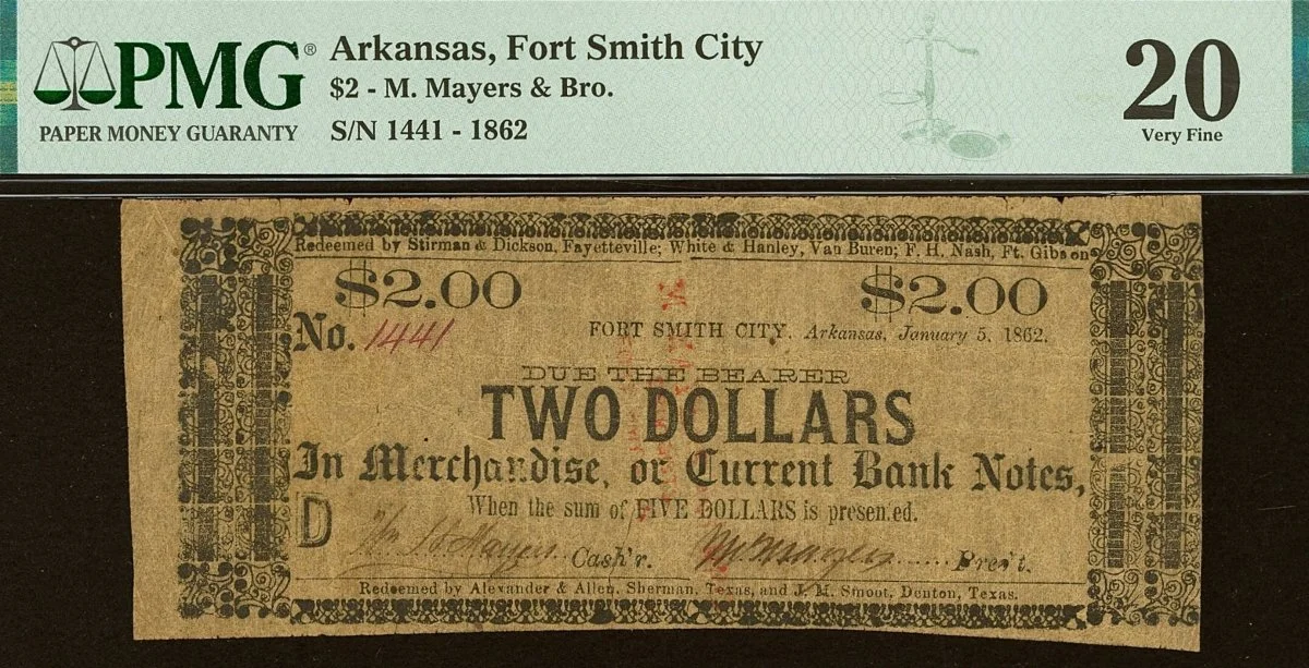 Hokiefan's-Collection-Of-Arkansas-Obsoletes,-Scrip-And-National-Bank-Notes