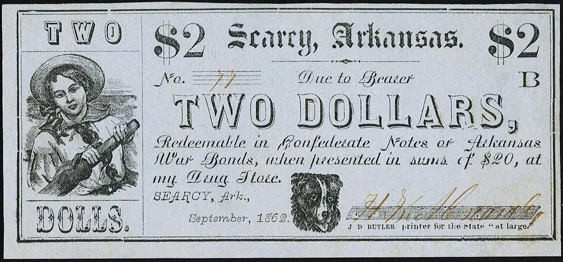 Hokiefan's-Collection-Of-Arkansas-Obsoletes,-Scrip-And-National-Bank-Notes