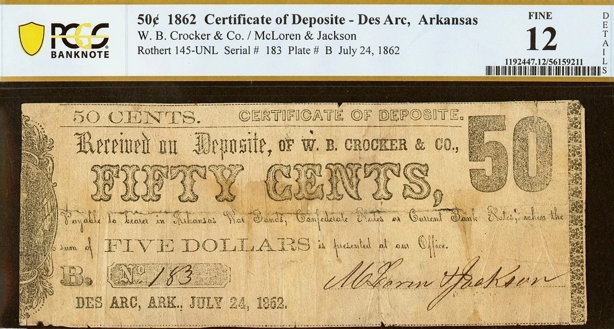 Hokiefan's-Collection-Of-Arkansas-Obsoletes,-Scrip-And-National-Bank-Notes