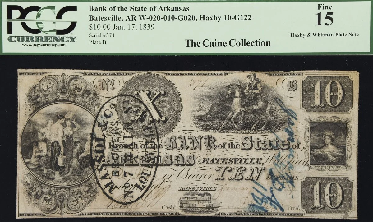 Hokiefan's-Collection-Of-Arkansas-Obsoletes,-Scrip-And-National-Bank-Notes