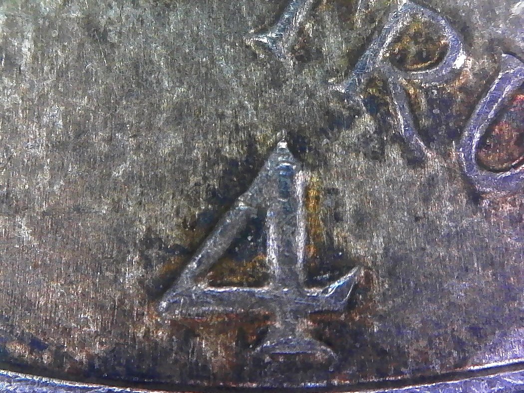 1964-Half-Dollar-Strange-Features-Toning-And-Square-Rim