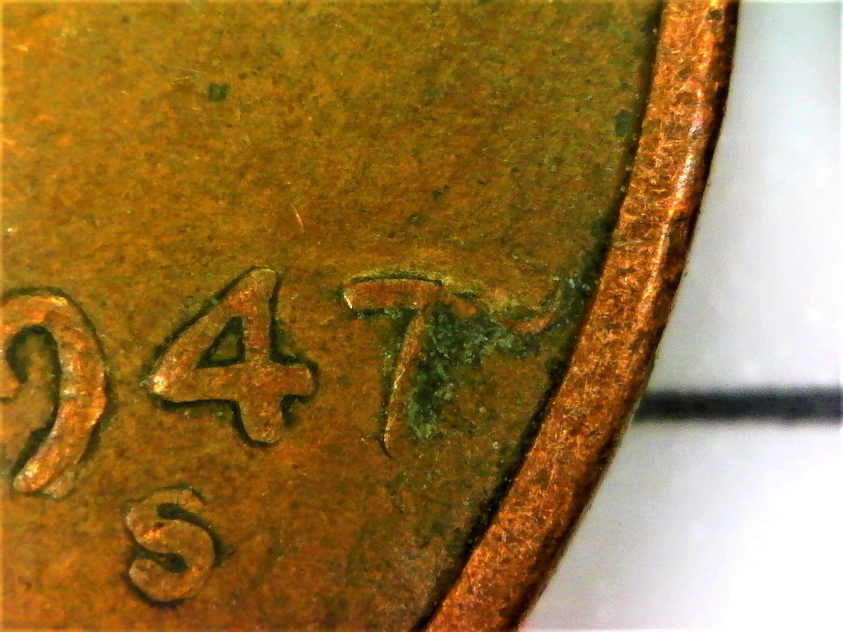 1947-S-Wheat-Pennt-Strike-Through-Error?--Possible-Die-Chip-On-Date