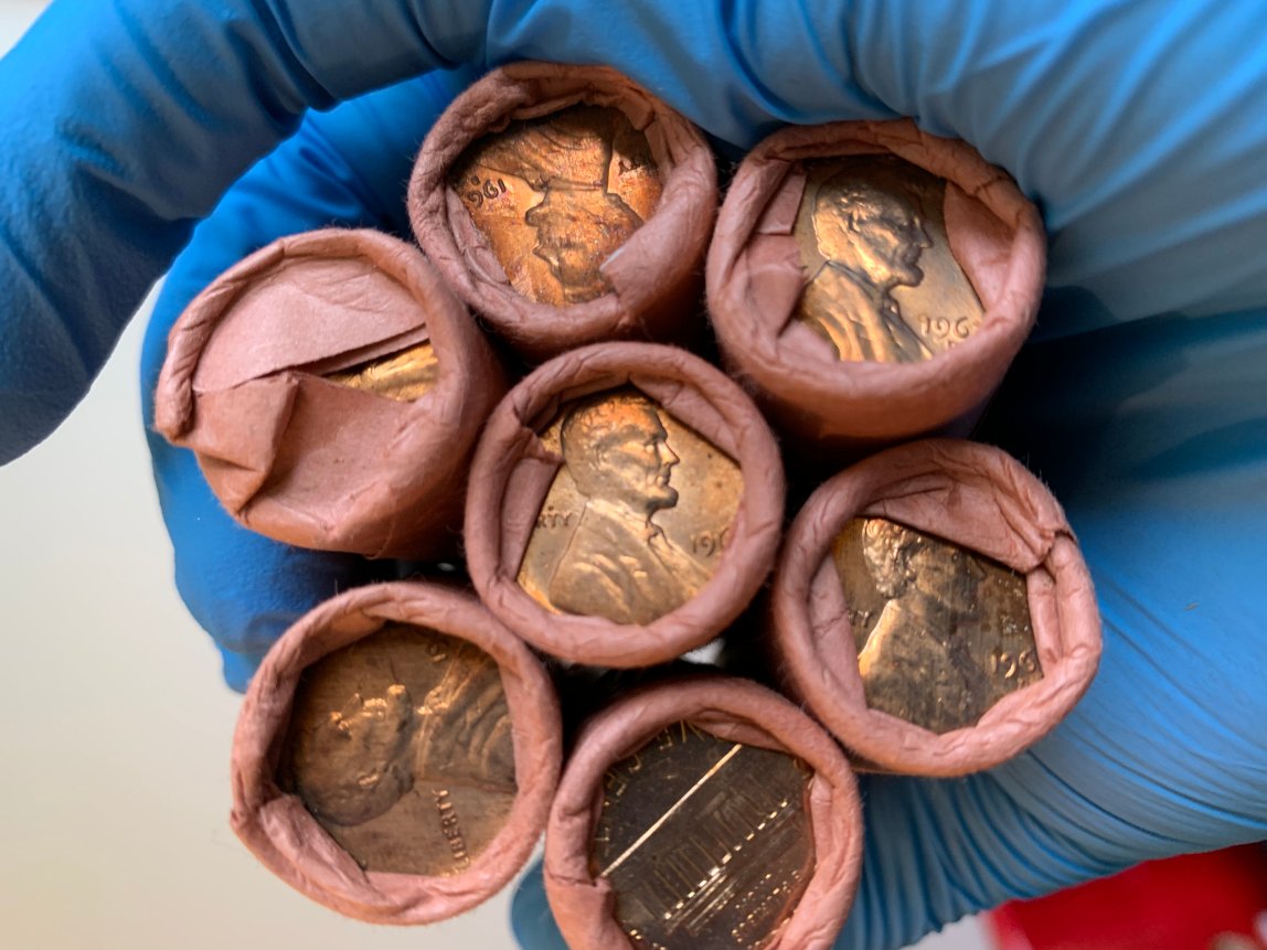 Picked-Up-A-Box-Of-Pennies-And-Was-Given-Someones-Collection-Instead.