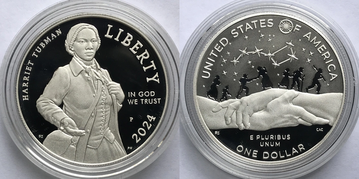 2024-P-Proof-Harriet-Tubman-$1-Commemorative-First-Strike-PR-70-DCAM
