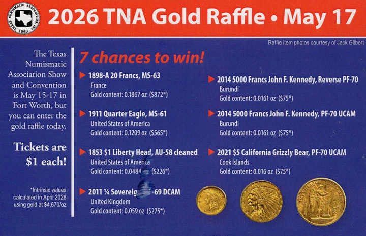 Texas-Numismatic-Association-Coin-And-Currency-Show:-May-15---17