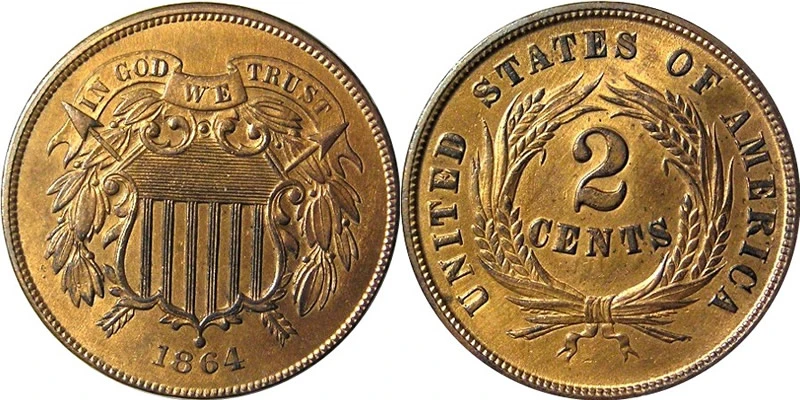 American-Two-Cent-And-Three-Cent-Pieces