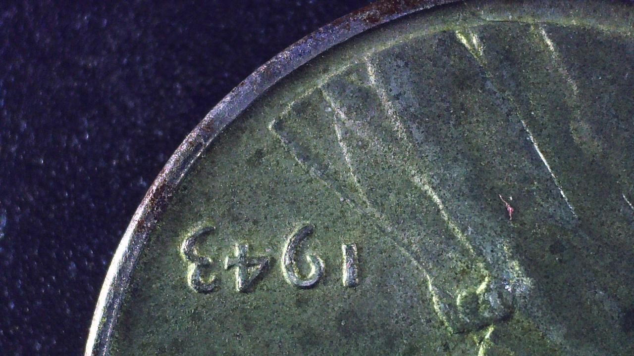 1943-P-Lincoln-Wheat-Cent-----Steel-W/Full-Stalks
