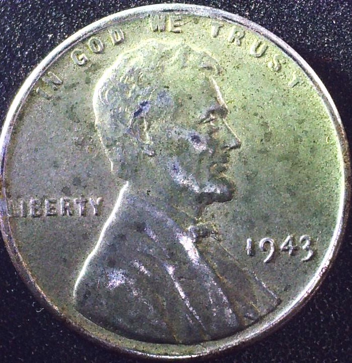 1943-Steel-Cent-Underweight-At-2.401g.