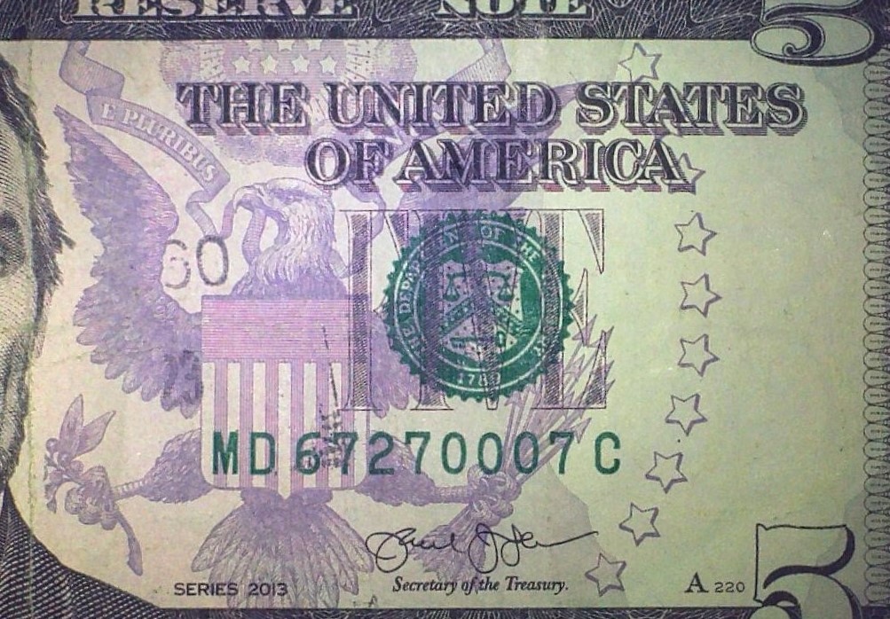 Mystery-Numbers-On-Face-Of-$5.00-Note.