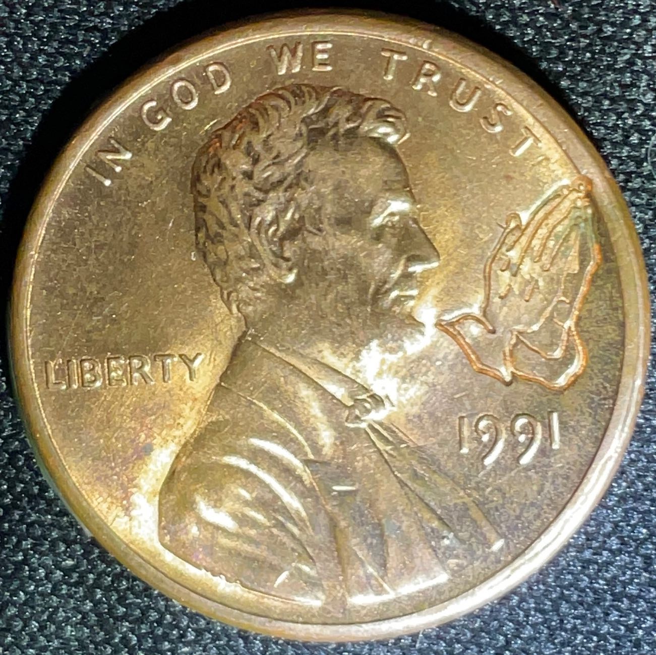 1991-Lincoln-Cent-Praying-Hands?