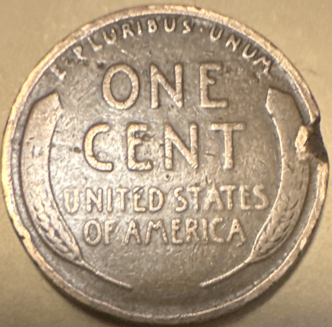 1919-Lincoln-One-Cent---Planchet-Error-Excessive-Lamination?