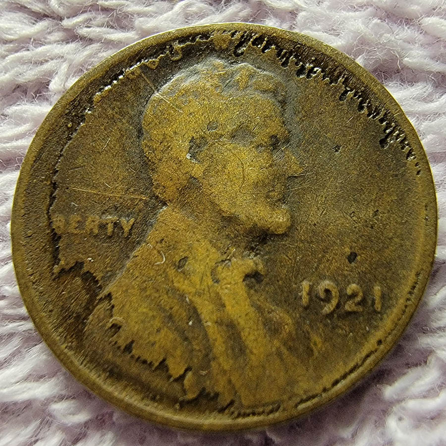 1921-S-Wheat-Cent---Curious-Erosion