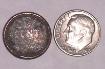 Unusual-Dime-Sized-1998-Wheat-Cent
