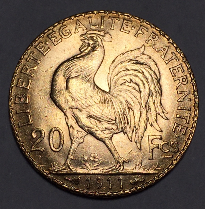 1911-France-20-Franc-Rooster-Grade-Opinion